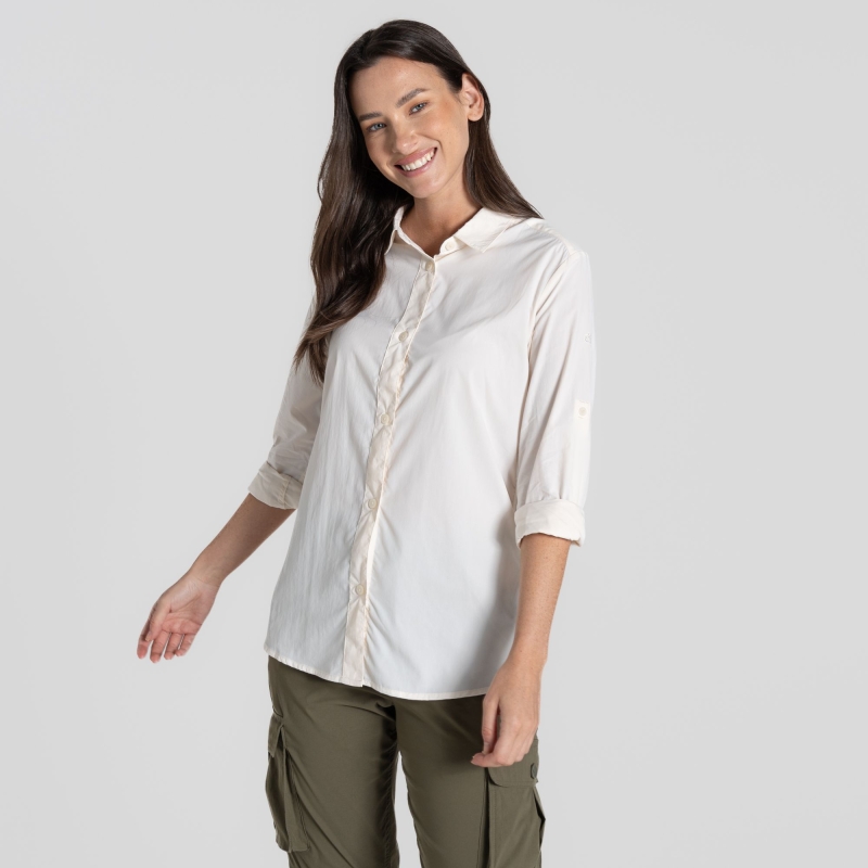 Craghoppers NosiLife Freeda LS Shirt Women's Sea Salt