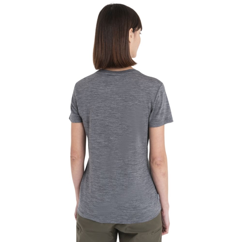 Icebreaker Mer 150 Tech Lite III SS Tee Women's Gritstone Heather