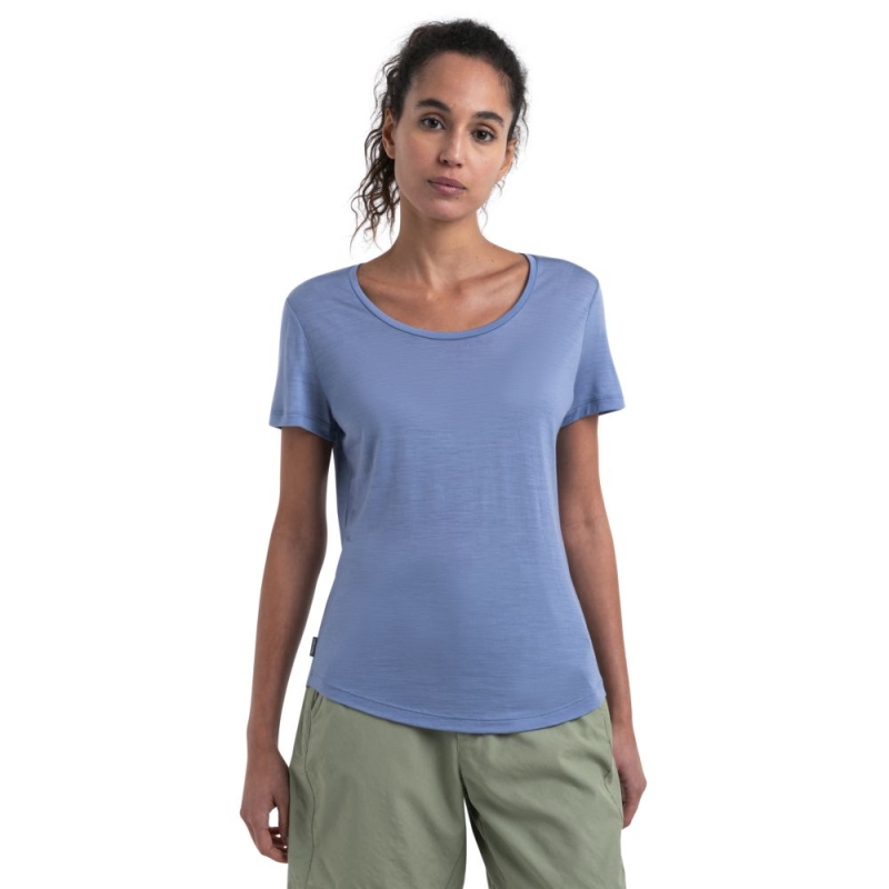 Icebreaker Merino 125 Cool-Lite Sphere III SS Scoop Women's Kyanite