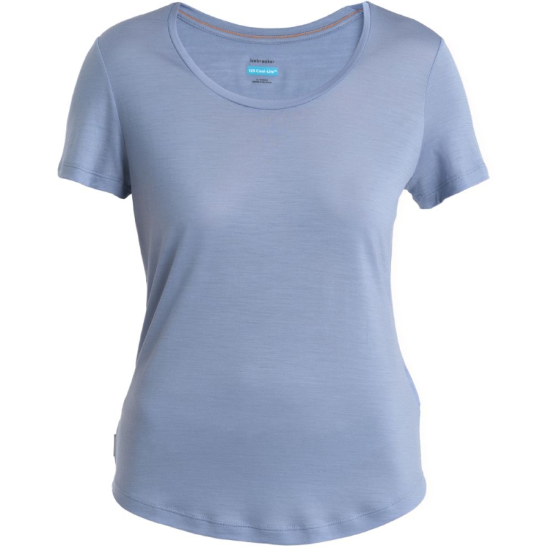 Icebreaker Merino 125 Cool-Lite Sphere III SS Scoop Women's Kyanite