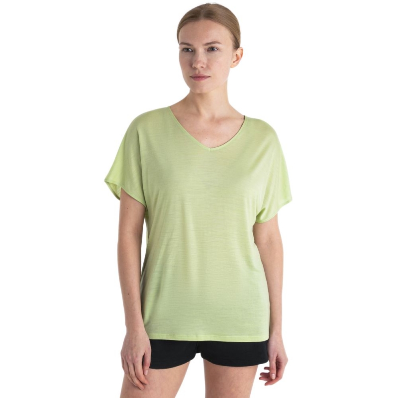 Icebreaker Drayden Reversible SS Top Women's Glazen