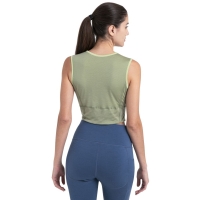 Icebreaker Merino ZoneKnit Energy Wind Crop Bra-Tank Women's Lichen/Glazen/Cb