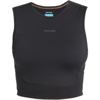 Icebreaker Merino ZoneKnit Energy Wind Crop Bra-Tank Women's Black