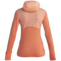 Icebreaker Merino 200 Realfleece Descender LS Zip Hood Women' Glow/Tang/Cb
