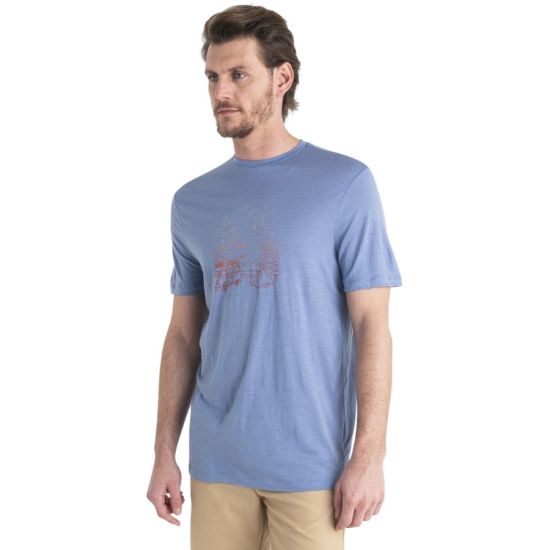 Icebreaker Merino 150 Tech Lite III SS Tee Van Camp Kyanite