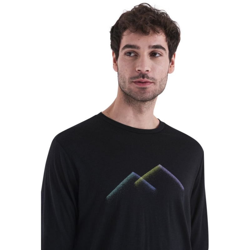 Icebreaker Merino 150 Tech Lite III LS Tee Peak Glow Black