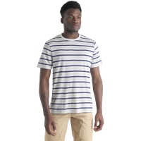 Icebreaker Wave SS Tee Stripe ECRUHTHR/RLNAVY/PRALINE/S