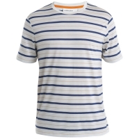 Icebreaker Wave SS Tee Stripe ECRUHTHR/RLNAVY/PRALINE/S