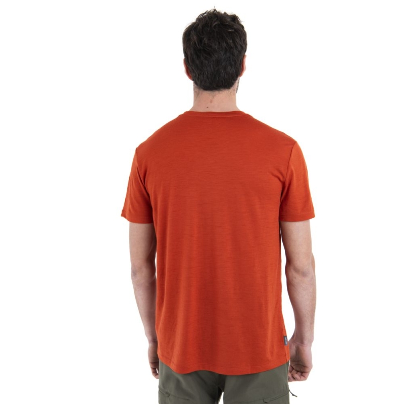 Icebreaker Merino 150 Tech Lite III SS Tee Sunset Ca  Molten
