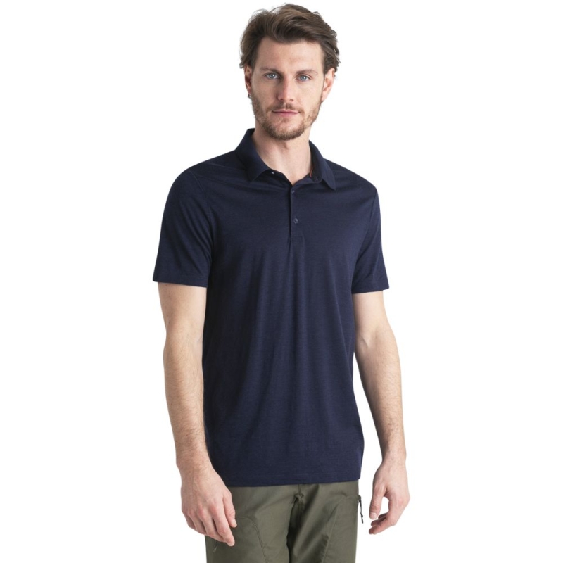 Icebreaker Merino 150 Tech Lite III SS Polo Midnight Navy