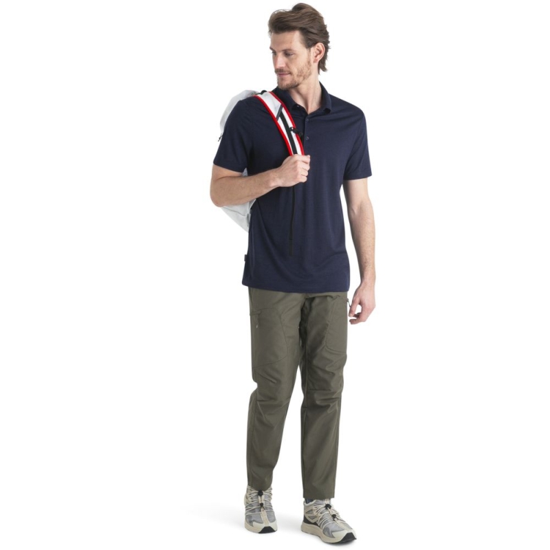 Icebreaker Merino 150 Tech Lite III SS Polo Midnight Navy