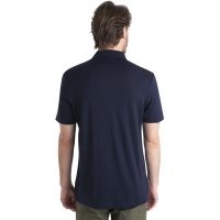 Icebreaker Merino 150 Tech Lite III SS Polo Midnight Navy