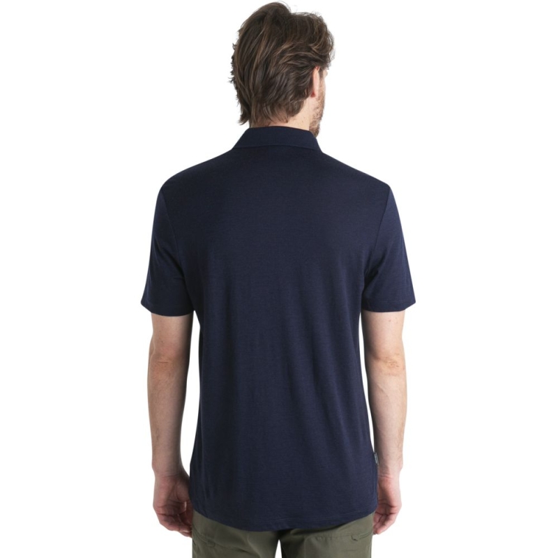 Icebreaker Merino 150 Tech Lite III SS Polo Midnight Navy