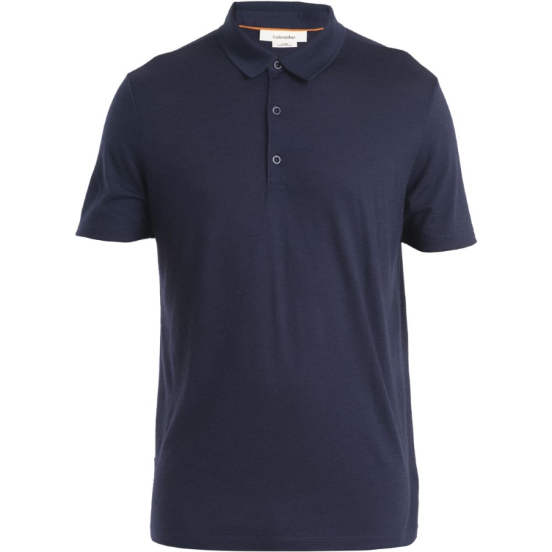 Icebreaker Merino 150 Tech Lite III SS Polo Midnight Navy
