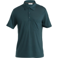 Icebreaker Drayden SS Polo Fathom Grn