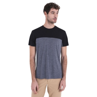 Icebreaker Merino Cool-Lite Sphere III SS T Colour GRAPHITE HTHR/BLACK/CB