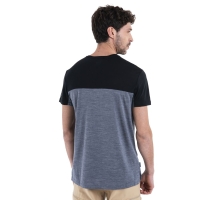 Icebreaker Merino Cool-Lite Sphere III SS T Colour GRAPHITE HTHR/BLACK/CB