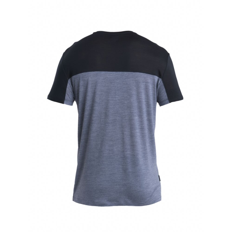 Icebreaker Merino Cool-Lite Sphere III SS T Colour GRAPHITE HTHR/BLACK/CB