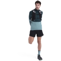 Icebreaker Merino 200 Realfleece Descender LS Half Zip Fathom Grn/Cloud Ray/Cb