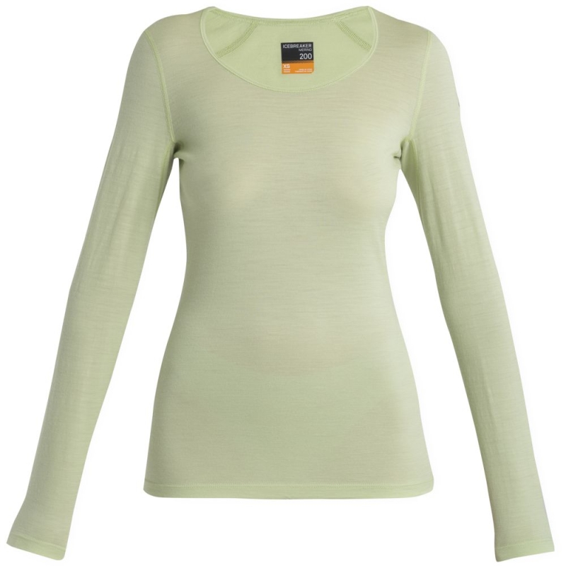 Icebreaker 200 Oasis Long Sleeve Scoop Women's Glazen