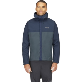 RAB Downpour Eco Jacket Tempest Blue/Orion Blue