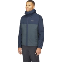 RAB Downpour Eco Jacket Tempest Blue/Orion Blue
