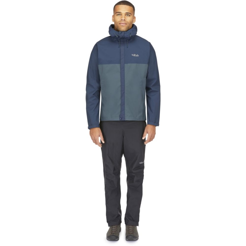 RAB Downpour Eco Jacket Tempest Blue/Orion Blue