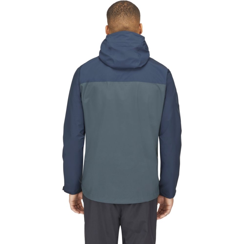 RAB Downpour Eco Jacket Tempest Blue/Orion Blue