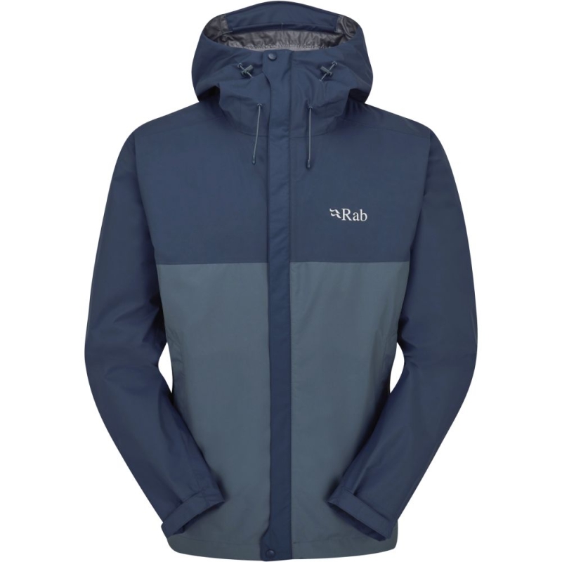 RAB Downpour Eco Jacket Tempest Blue/Orion Blue