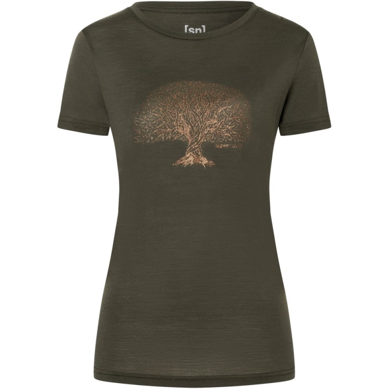 Super Natural Tree Of Knowledge Women's Black Ink/Copper