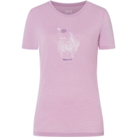 Super Natural Flowerhand Tee Women's Mauve Mist/Fresh White/Deep Bl