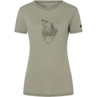 Super Natural Flowerhand Tee Women's Dried Sage/Black Ink/Copper