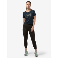 Super Natural Arabesque Tee Women's Blueberry/Semolina