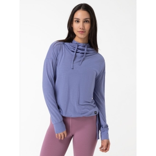 Super Natural Funnel Hoodie Women's Blue Violet
