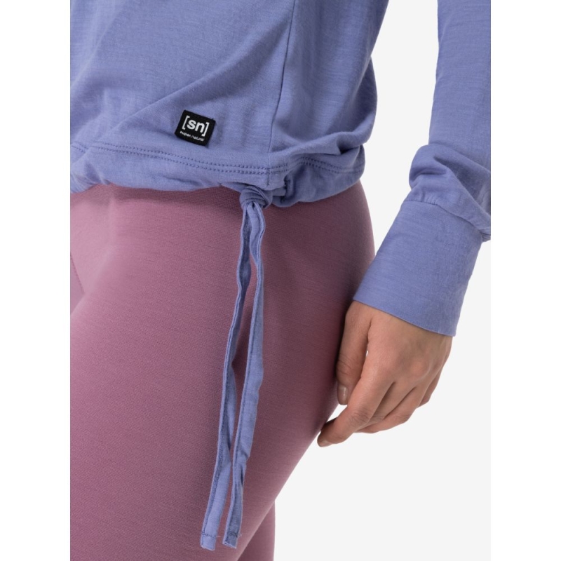 Super Natural Funnel Hoodie Women's Blue Violet