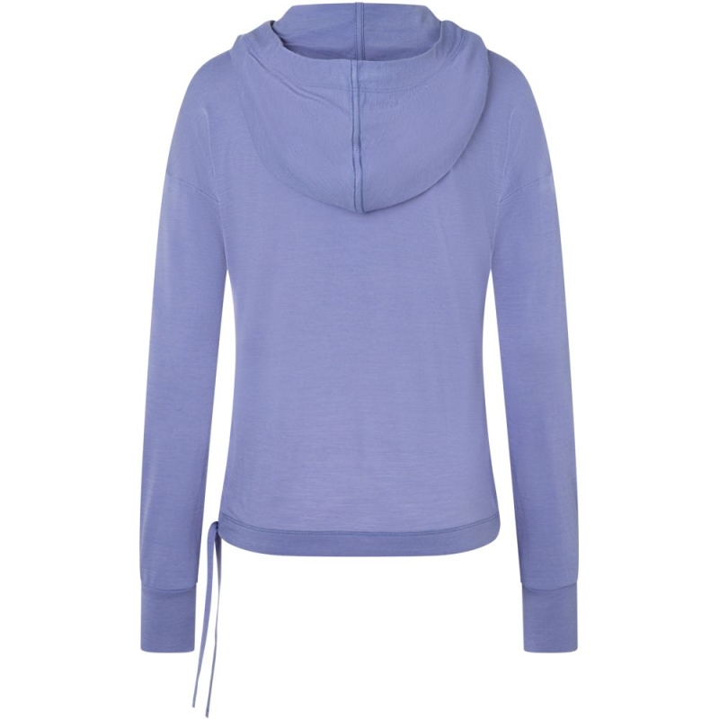 Super Natural Funnel Hoodie Women's Blue Violet