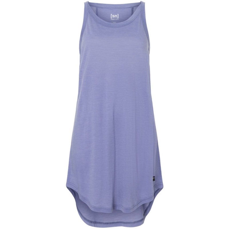 Super Natural Relax Dress Women's Blue Violet