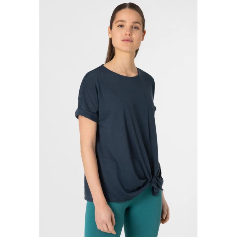 Super Natural JP Knot Tee Women's Blueberry