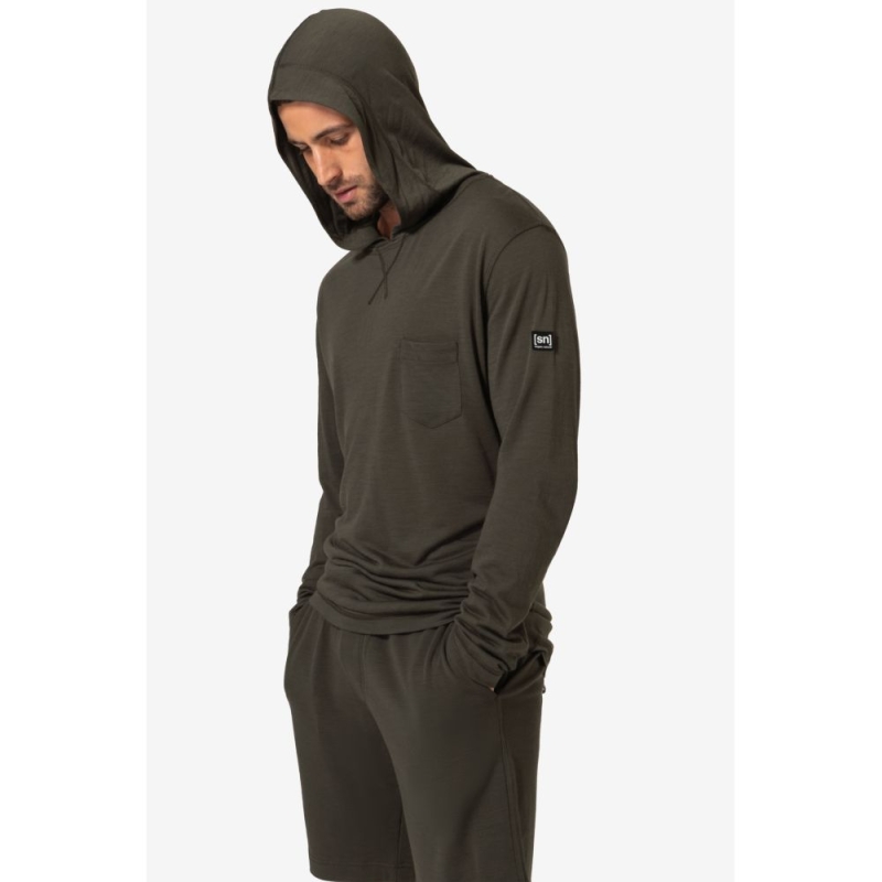 Super Natural Light Hoodie Black Ink