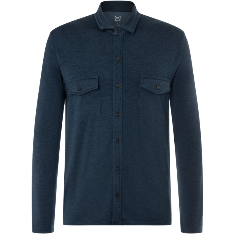Super Natural Adventure Shirt Blueberry