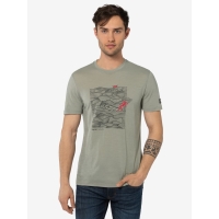 Super Natural Longbeard Surfer Tee Dried Sage/Black Ink/Smile