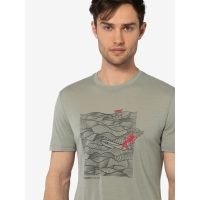 Super Natural Longbeard Surfer Tee Dried Sage/Black Ink/Smile