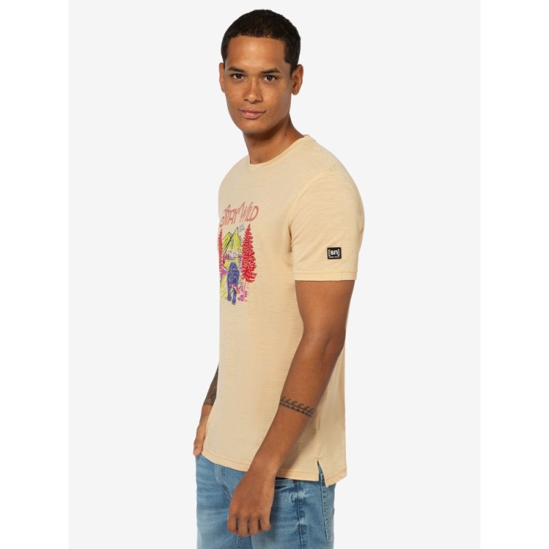 Super Natural Better a Fish Than Me Tee Semolina/Various
