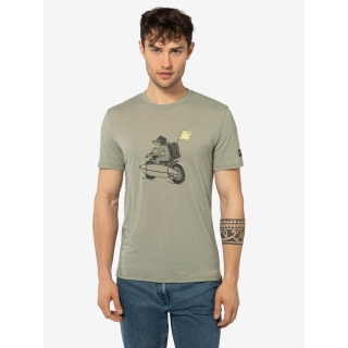 Super Natural Naked Bear Tee Dried Sage/Canteen/Yellow Iris