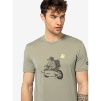 Super Natural Naked Bear Tee Dried Sage/Canteen/Yellow Iris
