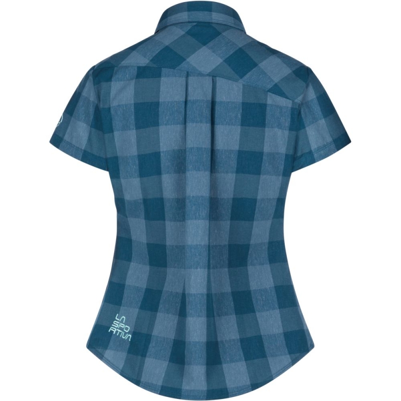 La Sportiva Nomad SS Shirt Women's Storm Blue/Iceberg