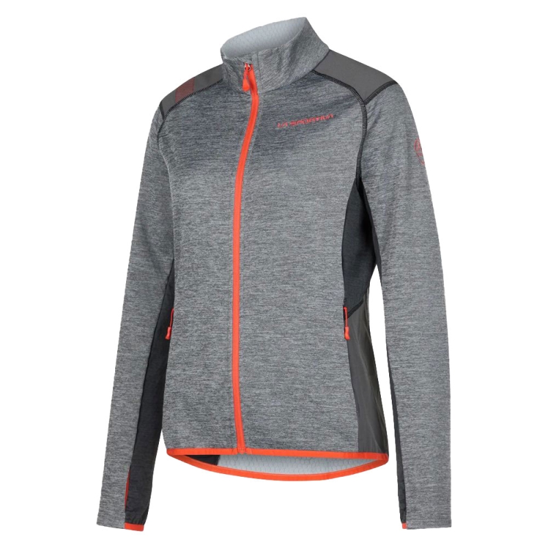 La Sportiva True North Jkt Carbon/Cherry Tomato