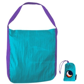 Ticket to the Moon Eco Market Bag M Turquoise,Purple