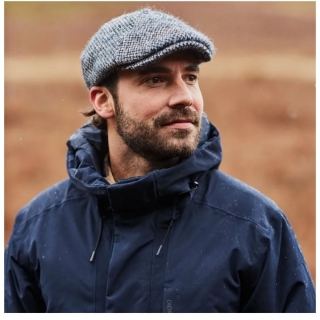 Hatland Pete Wool Cap Blue