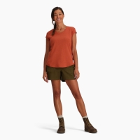 Royal Robbins Vacationer V-Nk Short Sleeve Women's Baked Clay